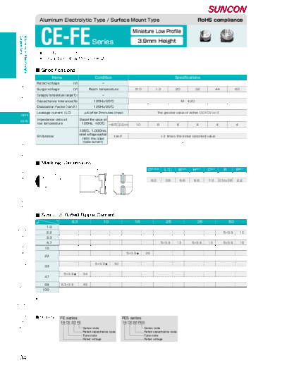 Suncon [SMD] CE-FE Series  . Electronic Components Datasheets Passive components capacitors Suncon Suncon [SMD] CE-FE Series.pdf