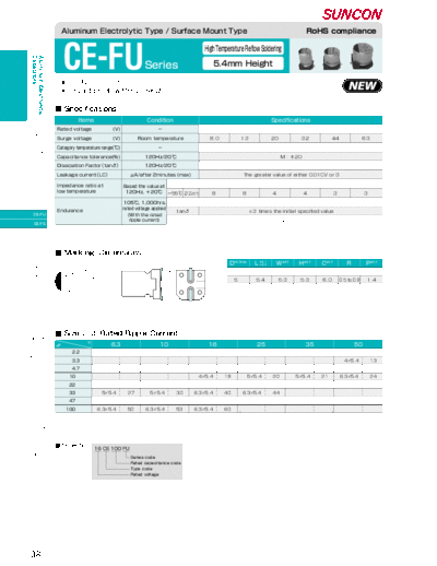 Suncon [SMD] CE-FU Series  . Electronic Components Datasheets Passive components capacitors Suncon Suncon [SMD] CE-FU Series.pdf