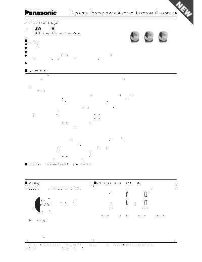 Panasonic [polymer smd] ZA Series  . Electronic Components Datasheets Passive components capacitors Panasonic Panasonic [polymer smd] ZA Series.pdf