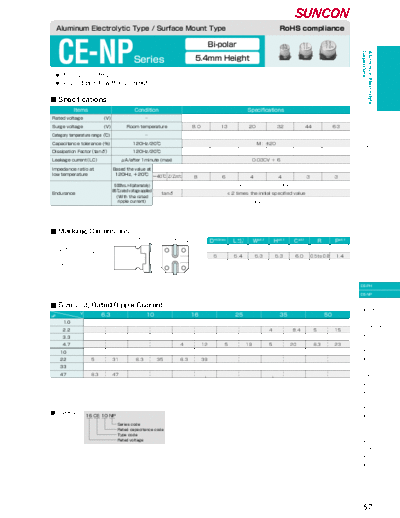 Suncon [SMD] CE-NP Series  . Electronic Components Datasheets Passive components capacitors Suncon Suncon [SMD] CE-NP Series.pdf