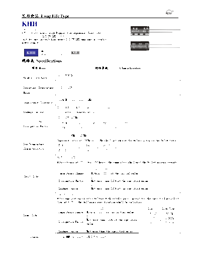 RM [Sanshui Riming] RM [radial thru-hole] KHH Series  . Electronic Components Datasheets Passive components capacitors RM [Sanshui Riming] RM [radial thru-hole] KHH Series.pdf