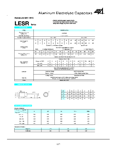 RG-Allen [radial] LESR Series  . Electronic Components Datasheets Passive components capacitors RG-Allen RG-Allen [radial] LESR Series.pdf