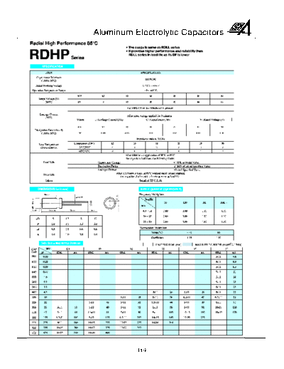 RG-Allen [radial] RDHP Series  . Electronic Components Datasheets Passive components capacitors RG-Allen RG-Allen [radial] RDHP Series.pdf
