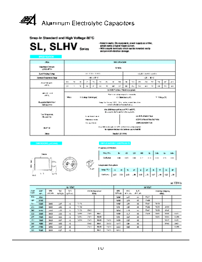 RG-Allen [snap-in] SL-SLHV Series  . Electronic Components Datasheets Passive components capacitors RG-Allen RG-Allen [snap-in] SL-SLHV Series.pdf