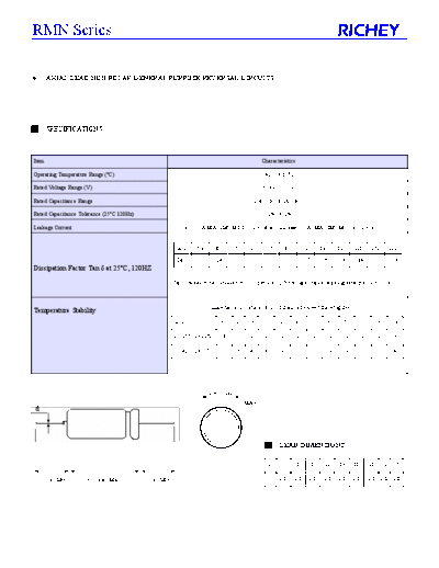 Richey [bi-polar axial] RMN Series  . Electronic Components Datasheets Passive components capacitors Richey Richey [bi-polar axial] RMN Series.pdf