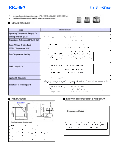 Richey [smd] RVP Series  . Electronic Components Datasheets Passive components capacitors Richey Richey [smd] RVP Series.pdf