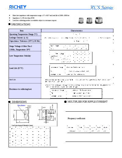 Richey [smd] RVX Series  . Electronic Components Datasheets Passive components capacitors Richey Richey [smd] RVX Series.pdf