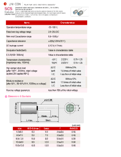 Sungho [polymer thru-hole] SCS Series  . Electronic Components Datasheets Passive components capacitors Sungho Sungho [polymer thru-hole] SCS Series.pdf