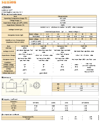 Sunion [Nantong Sunion] Sunion [radial thru-hole] CD50H Series  . Electronic Components Datasheets Passive components capacitors Sunion [Nantong Sunion] Sunion [radial thru-hole] CD50H Series.pdf