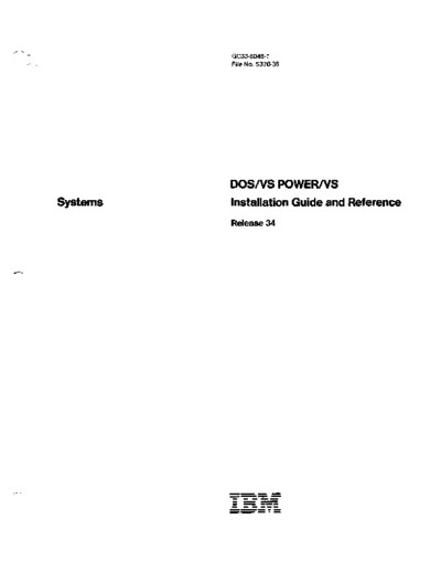 IBM GC33-6048-01 DOS VS Installation Guide Rel 34 Mar78  IBM 370 DOS_VS Rel_34_Apr77 GC33-6048-01_DOS_VS_Installation_Guide_Rel_34_Mar78.pdf