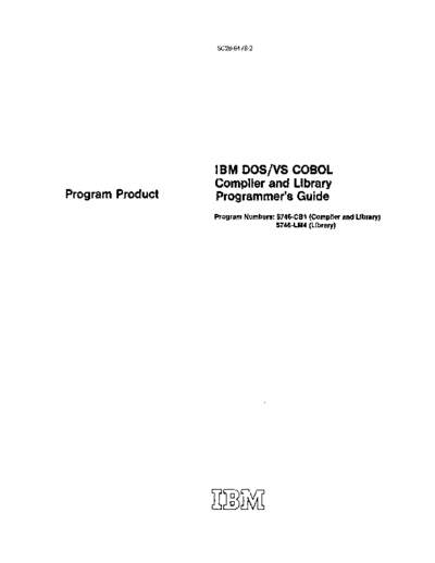 IBM SC28-6478-2 DOS VS COBOL Compiler and Library Programmers Guide Jun76  IBM 370 DOS_VS cobol SC28-6478-2_DOS_VS_COBOL_Compiler_and_Library_Programmers_Guide_Jun76.pdf
