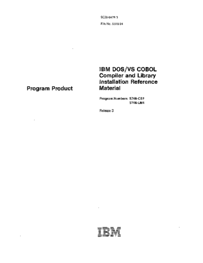 IBM SC28-6479-3_DOS_VS_COBOL_Rel_3_Installation_Reference_Material_May81  IBM 370 DOS_VS cobol SC28-6479-3_DOS_VS_COBOL_Rel_3_Installation_Reference_Material_May81.pdf