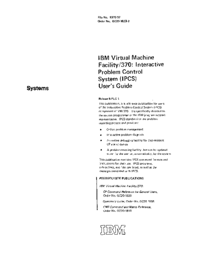 IBM GC20-1823-3 VM370 Interactive Problem Control System Users Guide Rel 5 PLC 1 Dec77  IBM 370 VM_370 IPCS GC20-1823-3_VM370_Interactive_Problem_Control_System_Users_Guide_Rel_5_PLC_1_Dec77.pdf