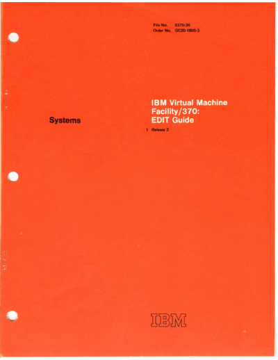 IBM GC20-1805-3 VM370 EDIT Guide Rel 2 Mar75  IBM 370 VM_370 Release_2 GC20-1805-3_VM370_EDIT_Guide_Rel_2_Mar75.pdf