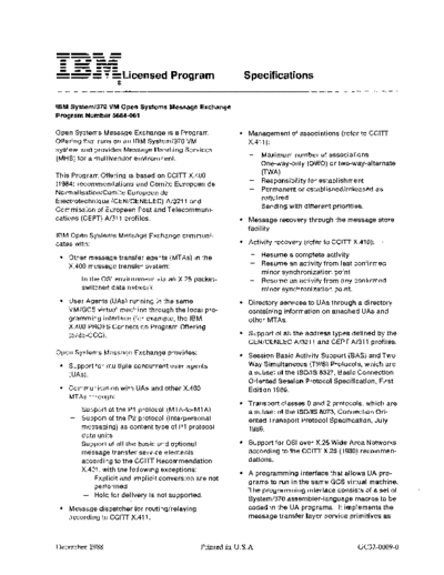 IBM GC32-0009-0 VM Open Systems Message Exchange Specifications Dec88  IBM 370 VM_SP OSME GC32-0009-0_VM_Open_Systems_Message_Exchange_Specifications_Dec88.pdf