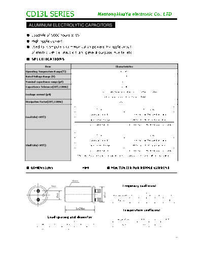 TF [Nantong Hua Yu] TF Hua-Yu [screw-terminal] CD13L Series  . Electronic Components Datasheets Passive components capacitors TF [Nantong Hua Yu] TF Hua-Yu [screw-terminal] CD13L Series.pdf