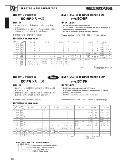 TK [Toshin Kogyo] TK [bi-polar smd] NP-FN Series  . Electronic Components Datasheets Passive components capacitors TK [Toshin Kogyo] TK [bi-polar smd] NP-FN Series.pdf