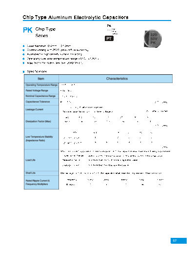 TL [Jiangxi Telexon] TL (2006)  [smd] PK Series  . Electronic Components Datasheets Passive components capacitors TL [Jiangxi Telexon] TL (2006)  [smd] PK Series.pdf