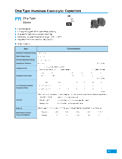 TL [Jiangxi Telexon] TL (2006)  [smd] PR Series  . Electronic Components Datasheets Passive components capacitors TL [Jiangxi Telexon] TL (2006)  [smd] PR Series.pdf