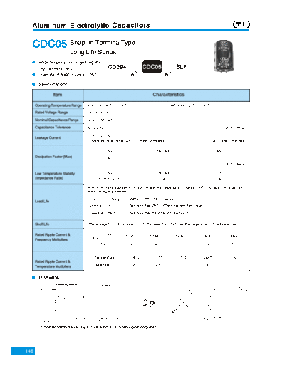 TL [Jiangxi Telexon] TL (2006)  [snap-in] CDC05 Series  . Electronic Components Datasheets Passive components capacitors TL [Jiangxi Telexon] TL (2006)  [snap-in] CDC05 Series.pdf