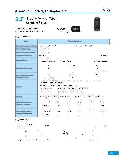 TL [Jiangxi Telexon] TL (2006)  [snap-in] SLF Series  . Electronic Components Datasheets Passive components capacitors TL [Jiangxi Telexon] TL (2006)  [snap-in] SLF Series.pdf