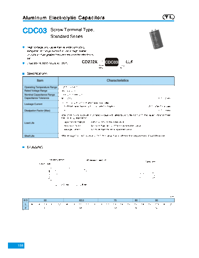 TL [Jiangxi Telexon] TL (2006)  [screw-terminal] CDC03 Series  . Electronic Components Datasheets Passive components capacitors TL [Jiangxi Telexon] TL (2006)  [screw-terminal] CDC03 Series.pdf