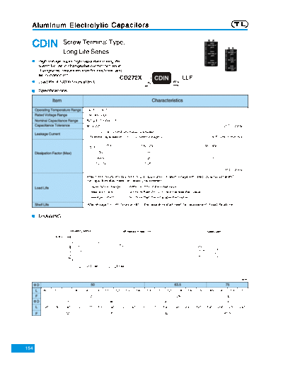 TL [Jiangxi Telexon] TL (2006)  [screw-terminal] CDIN Series  . Electronic Components Datasheets Passive components capacitors TL [Jiangxi Telexon] TL (2006)  [screw-terminal] CDIN Series.pdf