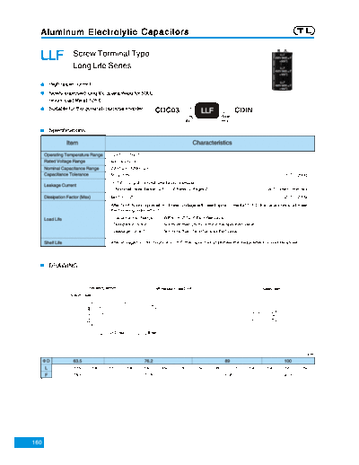 TL [Jiangxi Telexon] TL (2006)  [screw-terminal] LLF Series  . Electronic Components Datasheets Passive components capacitors TL [Jiangxi Telexon] TL (2006)  [screw-terminal] LLF Series.pdf