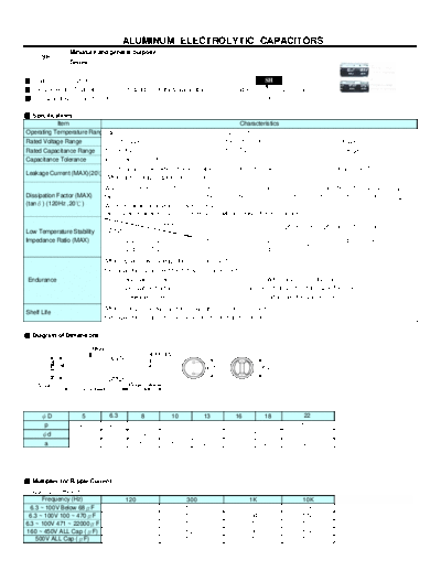 Teapo [radial thru-hole] SH Series  . Electronic Components Datasheets Passive components capacitors Teapo Teapo [radial thru-hole] SH Series.pdf