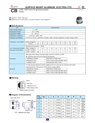 Teapo Teapo [smd] CB Series  . Electronic Components Datasheets Passive components capacitors Teapo Teapo [smd] CB Series.pdf