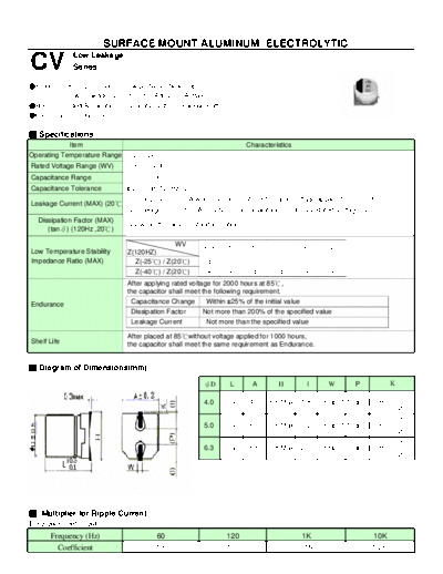 Teapo Teapo [smd] CV Series  . Electronic Components Datasheets Passive components capacitors Teapo Teapo [smd] CV Series.pdf