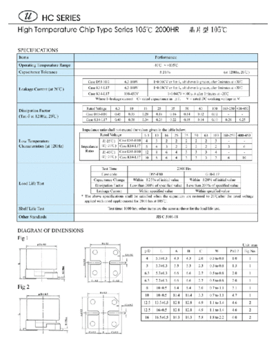 U-CAP [Yuan Feng] U-Cap [SMD] HC Series  . Electronic Components Datasheets Passive components capacitors U-CAP [Yuan Feng] U-Cap [SMD] HC Series.pdf