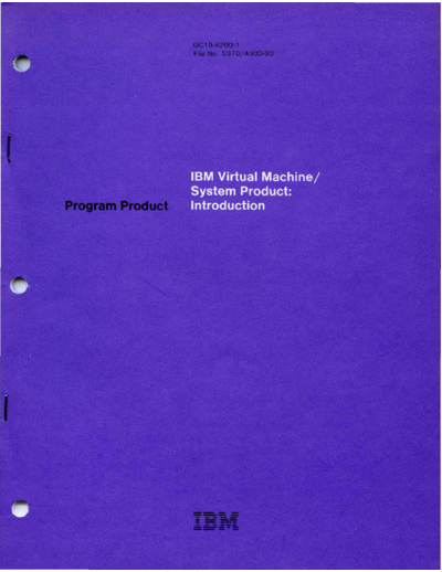 IBM GC19-6200-1 VM SP Introduction Rel 2 Apr82  IBM 370 VM_SP Release_2_Jun82 GC19-6200-1_VM_SP_Introduction_Rel_2_Apr82.pdf