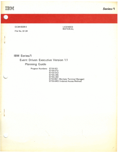 IBM GC34-0328-0 Event Driven Executive 1.1 Planning Guide Jul79  IBM series1 edx 1.1_Jul79 GC34-0328-0_Event_Driven_Executive_1.1_Planning_Guide_Jul79.pdf