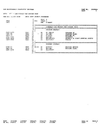 IBM 2589909 FE13 CPU ModuleForSystemTest Jun71  IBM system3 microfiche diag 2589909_FE13_CPU_ModuleForSystemTest_Jun71.pdf