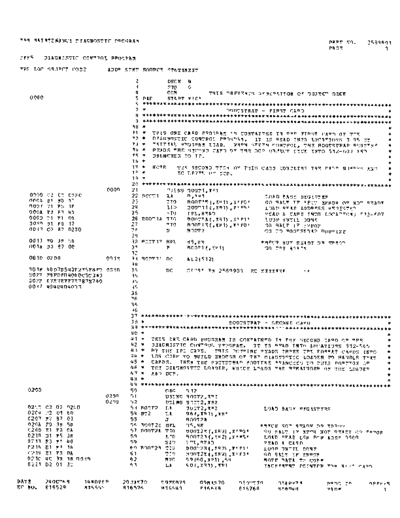 IBM 2589901 FFF5 DiagnosticControlProgram Apr71  IBM system3 microfiche diag 2589901_FFF5_DiagnosticControlProgram_Apr71.pdf