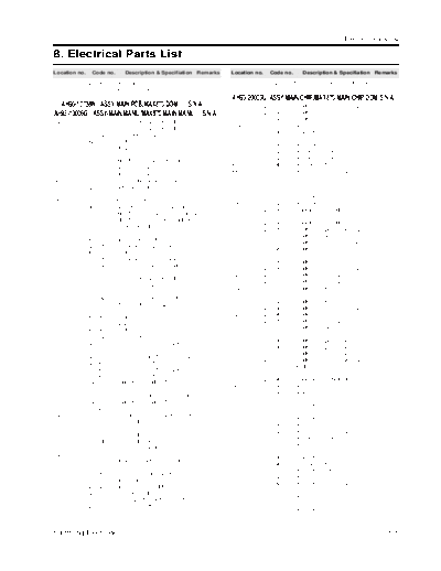 Samsung Electrical Part List  Samsung Audio MAX-850-860 Samsung MAX850_860 Electrical Part List.pdf