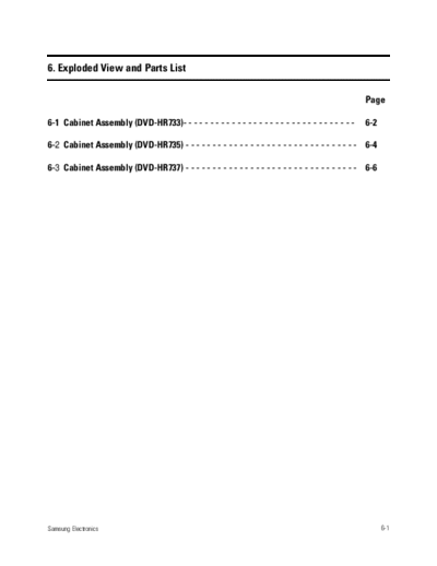 Samsung Exploded View & Part List  Samsung DVD DVD-HR733 DVD-HR733XEH Exploded View & Part List.pdf