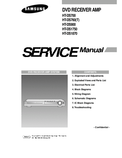 Samsung HT-DS900[1]  Samsung DVD HT-DS700, HT-DS760, HT-DS900, HT-DS1750, HT-DS1870 HT-DS900 HT-DS900[1].pdf