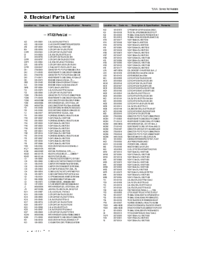 Samsung Electrical Part List  Samsung DVD HT-THX25 ht-thx25 Electrical Part List.pdf