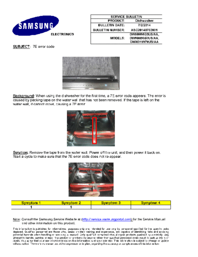 Samsung ASC20140702001  Samsung Dishwashers DW80H9970US_AA Service Bulletins ASC20140702001.pdf