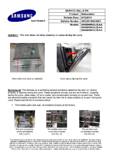 Samsung ASC20140813001 V2  Samsung Dishwashers DW80H9970US_AA Service Bulletins ASC20140813001_V2.pdf