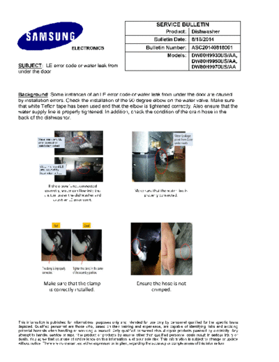 Samsung ASC201408180012  Samsung Dishwashers DW80H9970US_AA Service Bulletins ASC201408180012.pdf