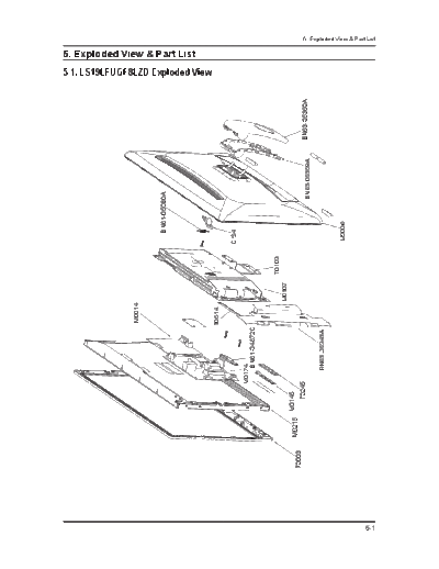 Samsung Exploded View and Part List LS19LFUGF8LZD(Ver2.0)  Samsung LCD TV LD190G, Chassis LLF19US LD190G Exploded_View_and_Part_List_LS19LFUGF8LZD(Ver2.0).pdf