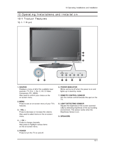 Samsung Operation Instruction & Installation  Samsung LCD TV LE26M51B, LE32M51B, LE32M61B, LE40M51B, LE40M61B, LE66M51B LE40M61BX Operation Instruction & Installation.pdf