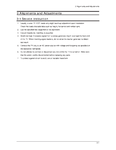 Samsung Alignment & Adjustment  Samsung LCD TV LE26M51B, LE32M51B, LE32M61B, LE40M51B, LE40M61B, LE66M51B LE40M61BX Alignment & Adjustment.pdf