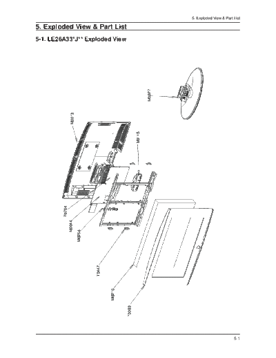 Samsung Exploded View & Part List  Samsung LCD TV LE32A336J1N CH GJE32SE LE32A336J1N Exploded View & Part List.pdf