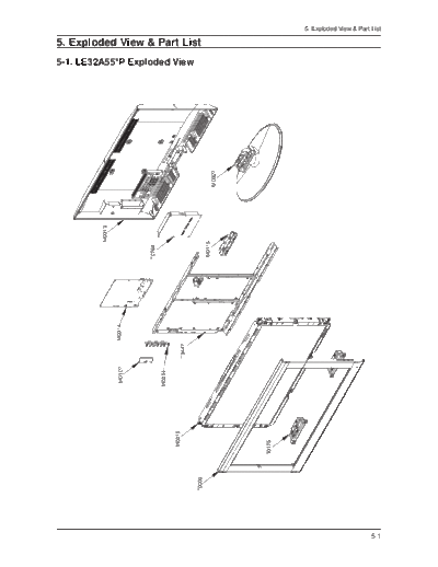 Samsung 20080328124348671 05 Exploded View LE52A558P3F  Samsung LCD TV LE32A55XP LE37A55XP LE40A55XP LE46A55XP LE52A55XP CH GPR LE32A55xP LE37A55xP LE40A55xP LE46A55xP LE52A55xP ch GPR lcd 20080328124348671_05_Exploded_View_LE52A558P3F.pdf