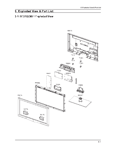 Samsung Exploded View & Part List  Samsung LCD TV LE32C650L1W  LE32C650L1WXXH LE32C650L1W LE32C650L1WXXH Exploded View & Part List.pdf