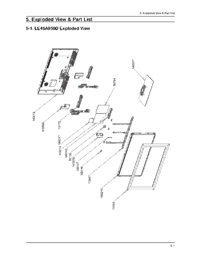 Samsung Exploded View & Part List  Samsung LCD TV LE46-55A956D chassis N59D samsung_LE46-55A956D_ch_n59d Exploded View & Part List.pdf